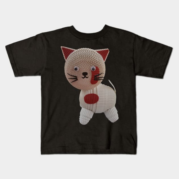 The cat Kids T-Shirt by Crazy_Paper_Fashion